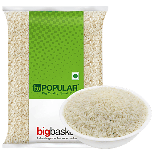 bb Popular Rice/Akki - Raw, Sona Masoori, 1 kg (6 - 11 Months Old) 
