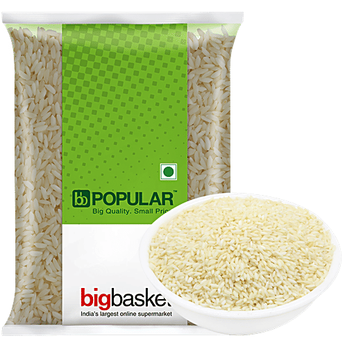 bb Popular Rice/Akki - Steam, Sona Masoori, 1 kg Pouch