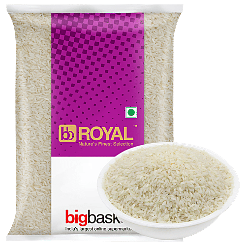 bb Royal Raw Rice/Biyyam - Kolam, 1 kg Pouch 