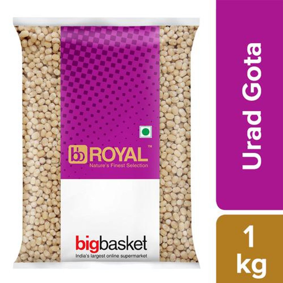 BB Royal Urad Gota - Desi, Unpolished Mature Pulses For Easy Cooking & Rich Flavour, 1 kg Pouch