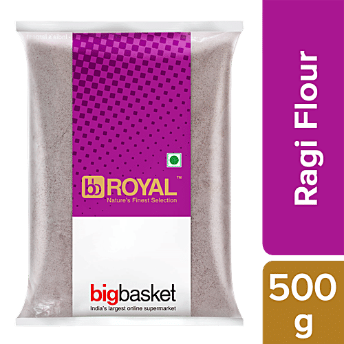 bb Royal Ragi Flour/Marua Atta/Nachni Atta, 500 g Pouch 