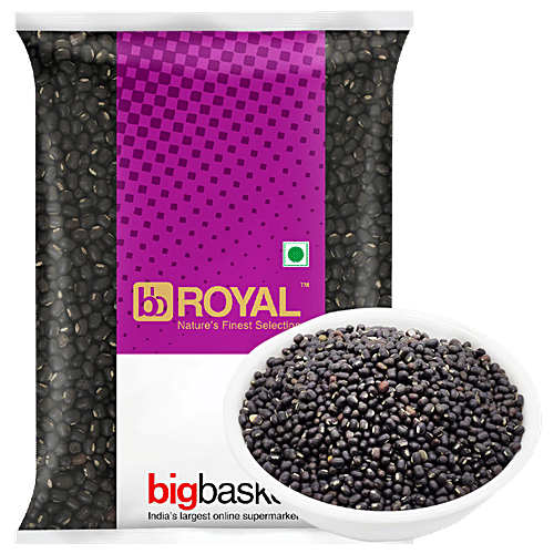 bb Royal Urad - Black, Whole/Sabut, 500 g Pouch 