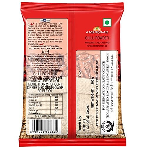 Aashirvaad Powder - Chilly, 200 g Pouch 