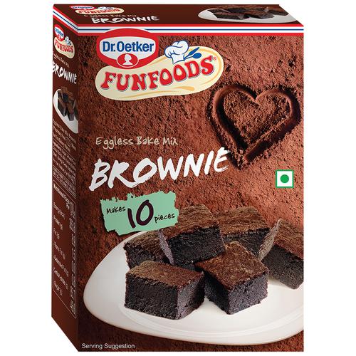 Dr. Oetker FunFoods Eggless Bake Mix Brownie, 250 g  