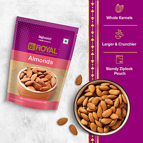 bb Royal California Almonds - Premium, Protein Packed, 100 g Zipper Pouch Rich in Vitamin E