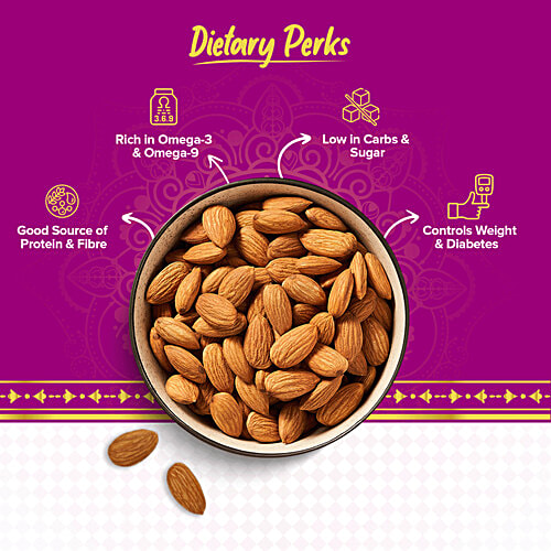 bb Royal California Almonds - Premium, Protein Packed, 100 g Zipper Pouch Rich in Vitamin E