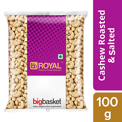 bb Royal Cashew/Kaju - Roasted & Salted, 100 g Pouch 