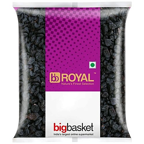 bb Royal Raisins/Kishmish - Black, Seedless, 100 g Pouch 