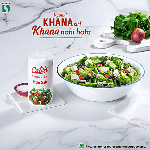 Catch Sprinklers - Iodised Table Salt/Uppu, 100 g Can 