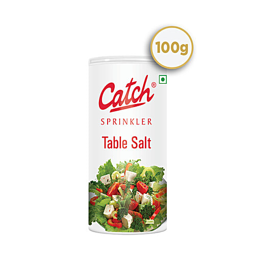 Catch Sprinklers - Iodised Table Salt/Uppu, 100 g Can 