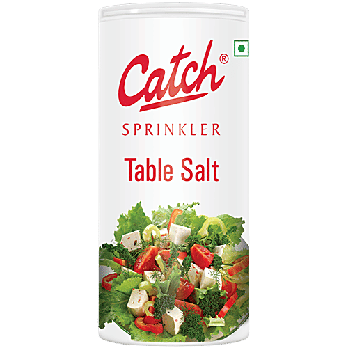 Catch Sprinklers - Iodised Table Salt/Uppu, 100 g Can 