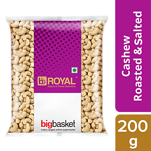 bb Royal Cashew/Kaju - Roasted & Salted, 200 g Pouch 