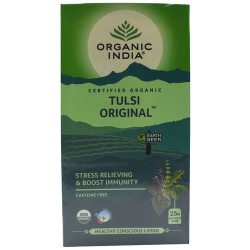 Organic India Original Tulsi Tea, 25 pcs Carton Caffeine Free