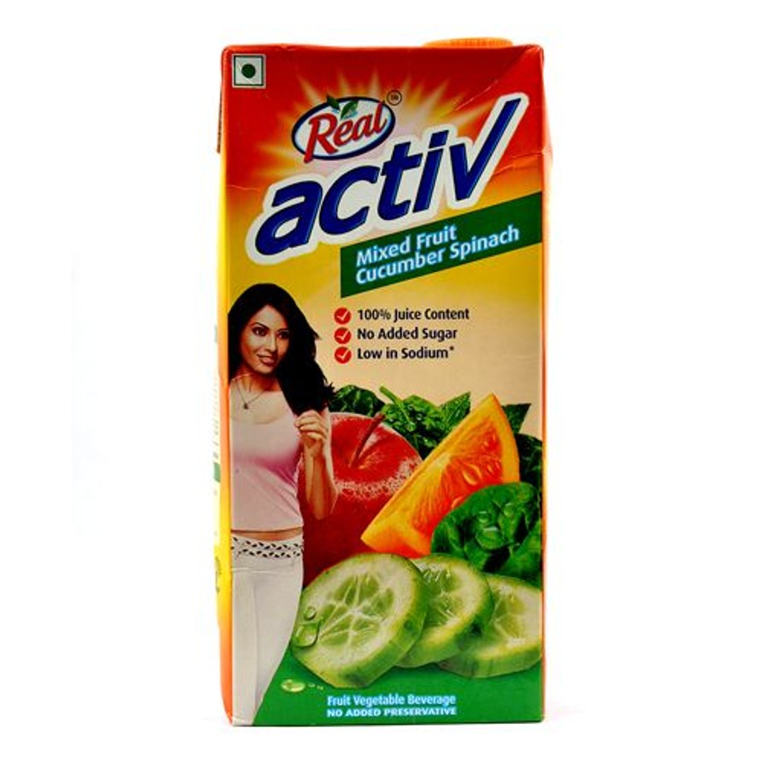 Buy Real Activ Juice Mixed Fruit, Cucumber Spinach Online at Best