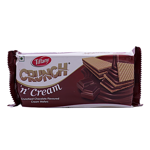 Tiffany Crunch n Cream - Vanilla Cream Wafers, 75 g  