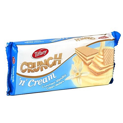 Tiffany Crunch n Cream - Vanilla Cream Wafers, 75 g  