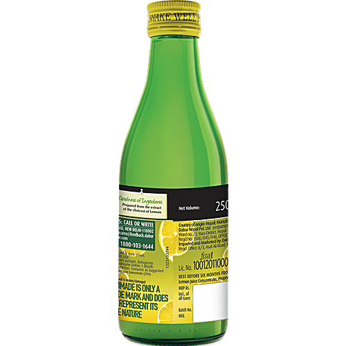 Dabur Hommade Lemoneez - Goodness Of 33 Lemons, 250 ml  