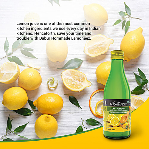 Dabur Hommade Lemoneez - Goodness Of 33 Lemons, 250 ml  