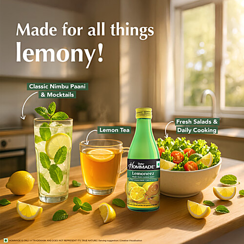 Dabur Hommade Lemoneez, 250 ml Goodness Of 33 Lemons