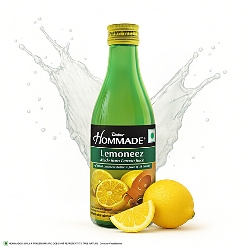 Dabur Hommade Lemoneez, 250 ml Goodness Of 33 Lemons