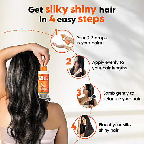 Hair & Care Silk-n Shine Hair Serum, 100 ml Vitamin E & Argan, For Silky Hair, Frizz Free, Instant Smoothness