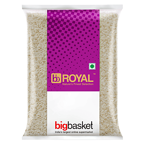 bb Royal Rice/Chokha - Raw, Sona Masoori, 5 kg Bag Sortex Cleaned