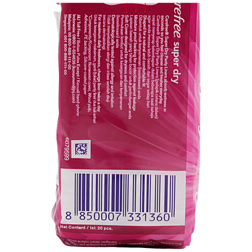 Carefree Panty Liners - Super Dry, 20 pcs  