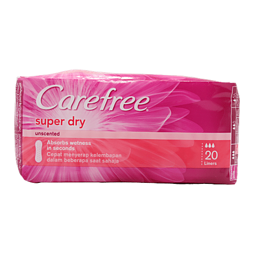 Buy Carefree Panty Liners Super Dry 20 Pcs Online At Best Price of Rs null bigbasket