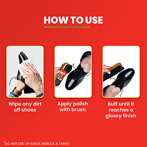 Kiwi Wax Shoe Polish - Black, 15 g Renews & Protects