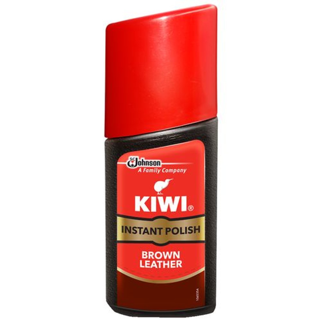 Buy Kiwi Instant Shoe Polish Color Shine Brown 40 Ml Online at the Best