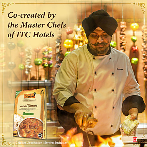 Kitchens Of India Chicken Chettinad - Just Heat & Eat, 285 g Ready to Eat Indian Food, No Added Preservatives, Microwavable