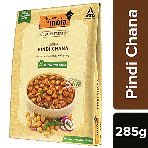 Kitchens Of India Ready to Eat- Pindi Chana, 285 g Carton 