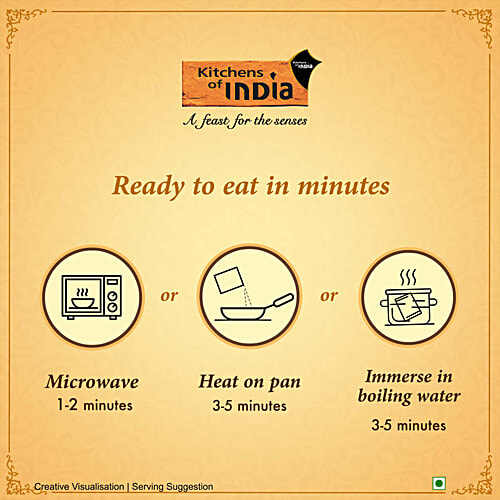 Kitchens Of India Yellow Dal Tadka - Just Heat & Eat, 285 g  Ready to Eat Indian Food, No Added Preservatives, Microwavable