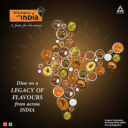 Kitchens Of India Yellow Dal Tadka - Just Heat & Eat, 285 g  Ready to Eat Indian Food, No Added Preservatives, Microwavable