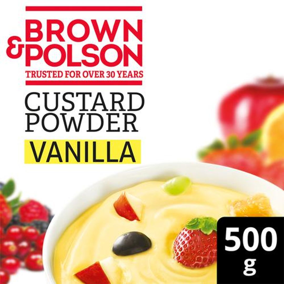 Brown & Polson Custard Powder - Vanilla Flavour, 500 g 