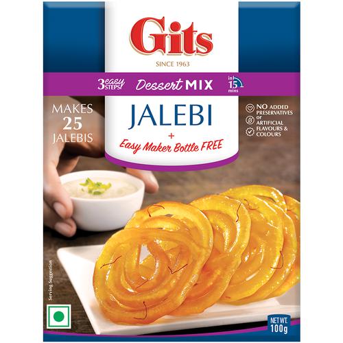 Gits Dessert Mix - Jalebi With Maker, 100 g Carton 