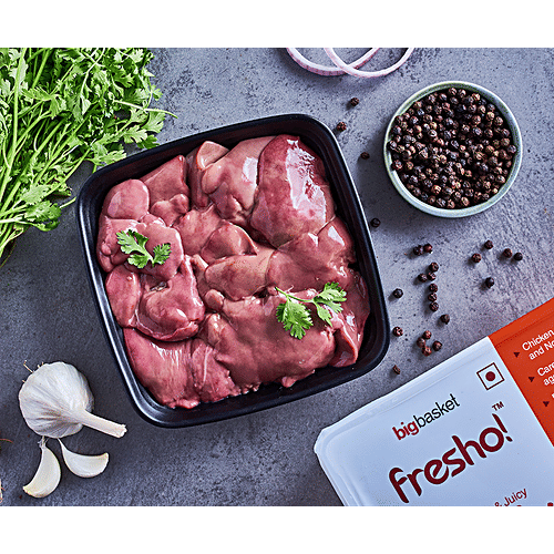 Fresho Chicken Liver - Antibiotic Residue-Free, 6-8 pcs, 250 g