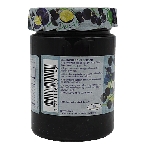 Dana Danish Diabetic Jam - Blackcurrant, 315 g  