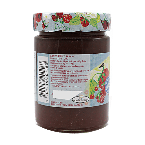 Dana Dana Diabetic Spread Jam - Mixed Fruit 315 gm Jar, 315 g  