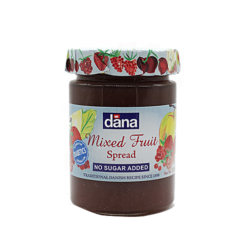 Dana Dana Diabetic Spread Jam - Mixed Fruit 315 gm Jar, 315 g  