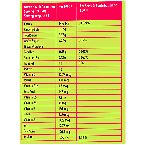 Rasna Shikanji Nimbupani - 32 Glass, 120 g Carton No Trans Fat