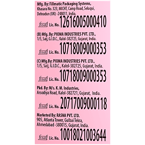 Rasna Fruit Juice - Freshfun, Shahi Gulab Rose, 120 g Carton 