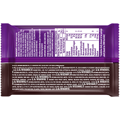 Britannia Bourbon Chocolate Cream Biscuits, 60 g  