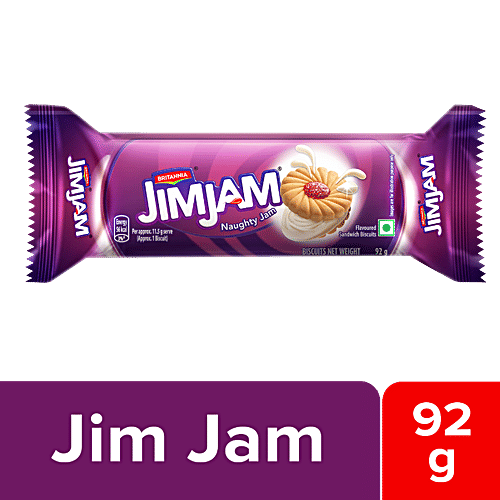 Buy Britannia Treat Jim Jam Biscuits 100 Gm Pouch Online At Best Price