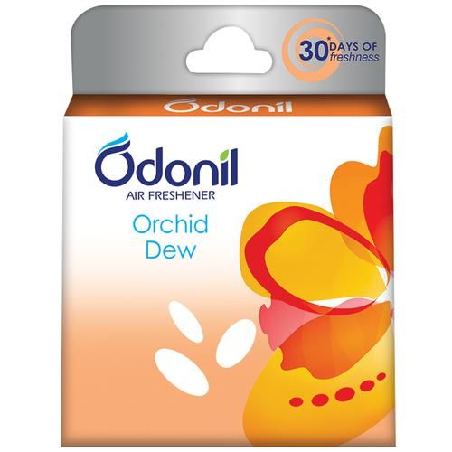 Odonil  Bathroom Air Freshener Blocks - Orchid Dew, 48 g  30 Days of Freshness