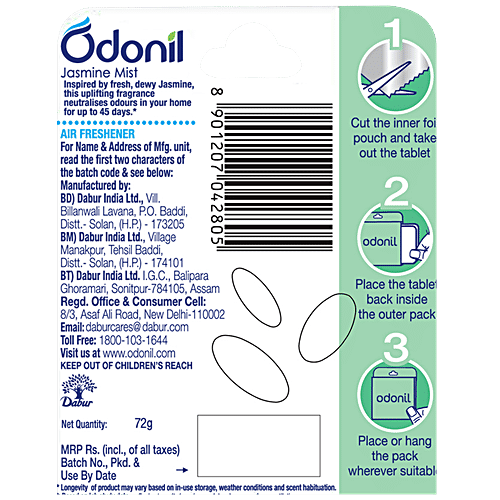 Buy Odonil Toilet Air Freshener Jasmine 75 Gm Online At Best Price of