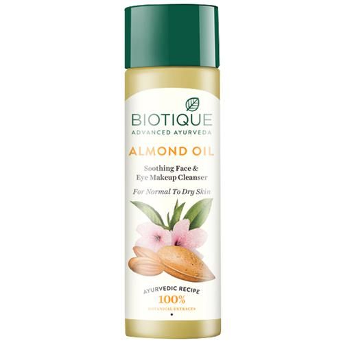BIOTIQUE Face & Eye Makeup Cleanser - Bio Almond Oil, 120 ml Carton 