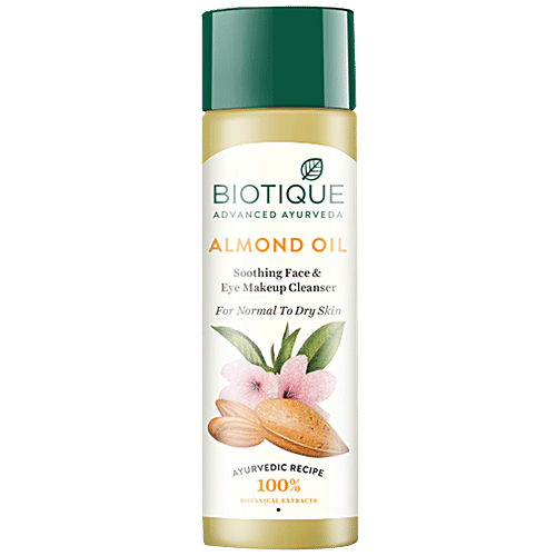 Buy Biotique Face Eye Makeup Cleanser Bio Almond Oil 120 Ml Carton