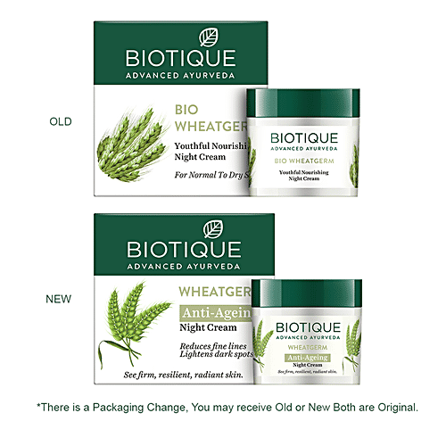 Buy Biotique Bio Wheatgerm Youthful Nourishing Night Cream For Normal
