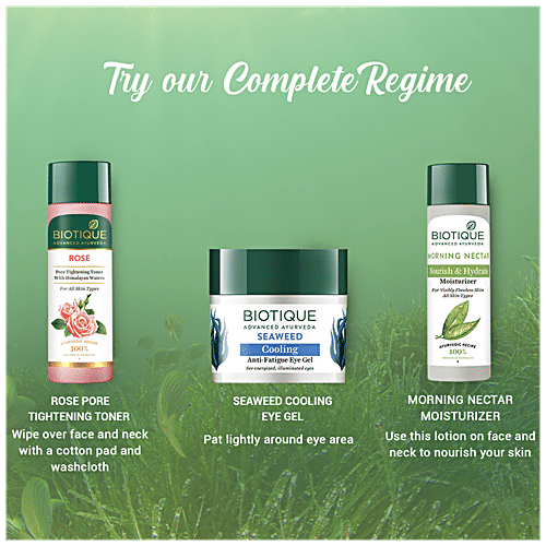 BIOTIQUE Cooling Anti Fatigue Eye Gel - Seaweed, 15 g Carton 100% Botanical Extracts